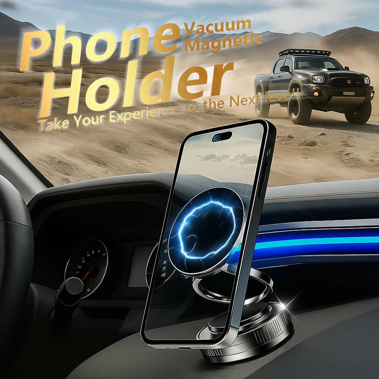 🔥Hot Sale 70% OFF🔥Magnetic Phone Stand, 🔄360° Fordable and Retractable The Ultimate Viewing Companion🚗📱