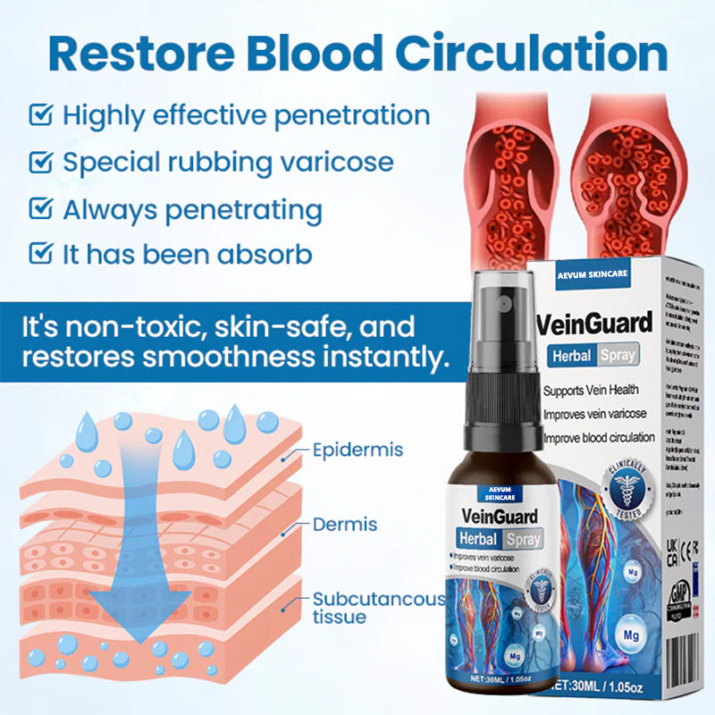 🔥 Up to 80% OFF! 🔥 VeinGuard Herbal Spray - 94% of users see visible results within 1 to 2 weeks!