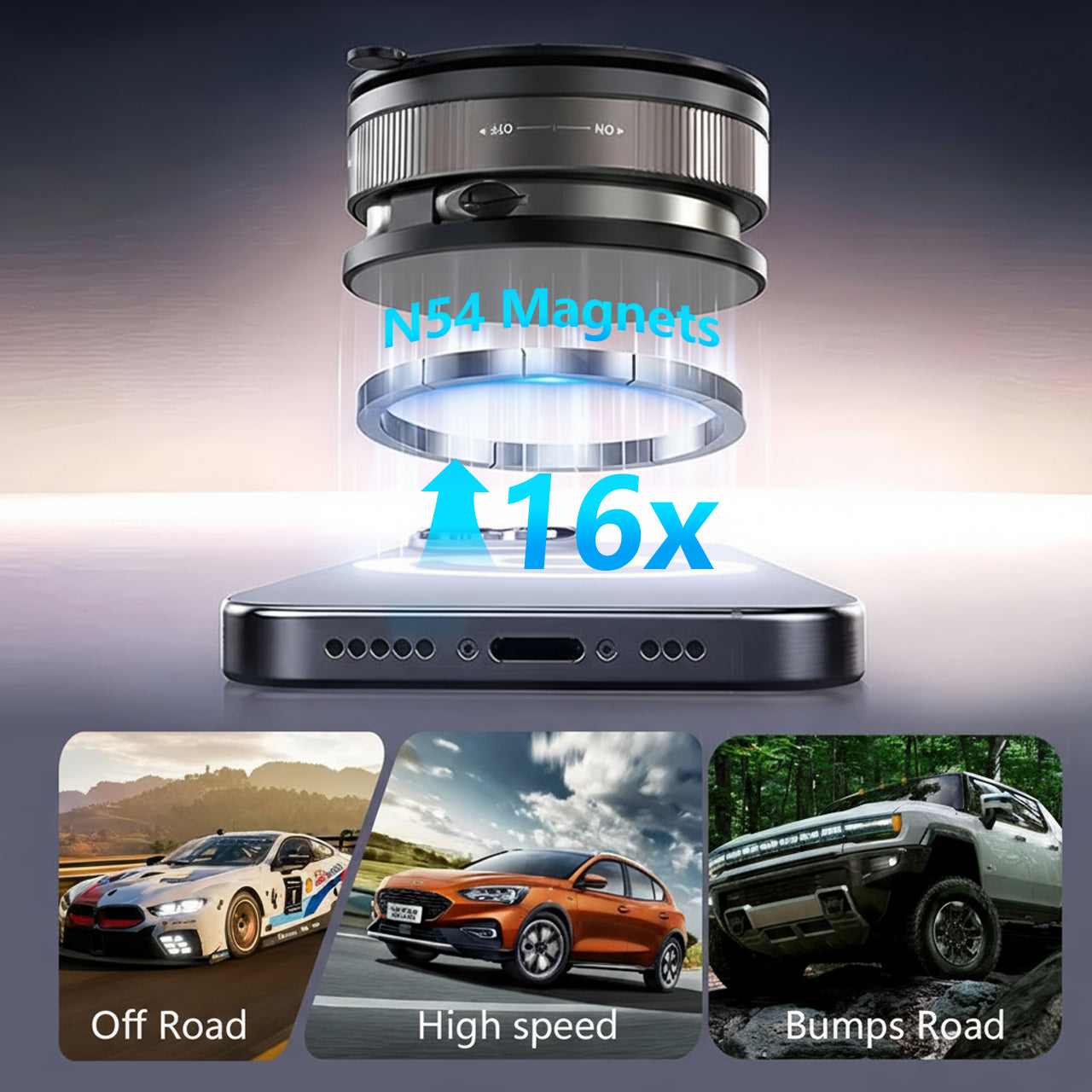 🔥Hot Sale 70% OFF🔥Magnetic Phone Stand, 🔄360° Fordable and Retractable The Ultimate Viewing Companion🚗📱