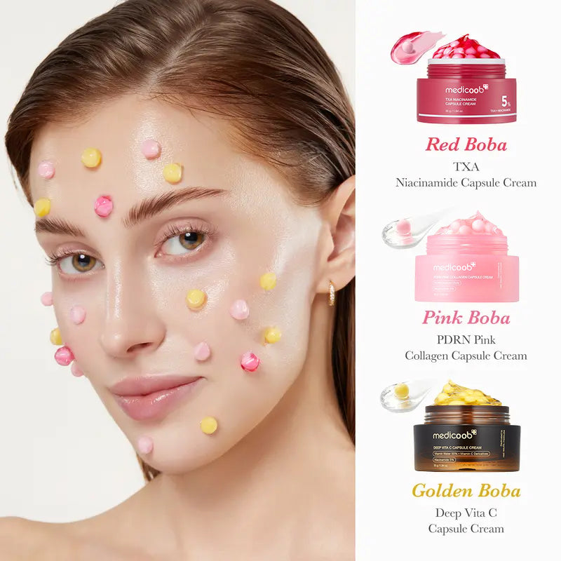 🌸Mix & Match Boba Cream Set | Brighter, Smoother Skin in 2 Weeks