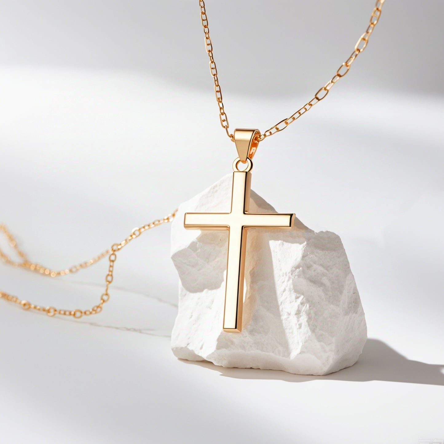 Wear the Cross, Embrace God's Grace. Let this necklace be your daily reminder of His unending love and protection.