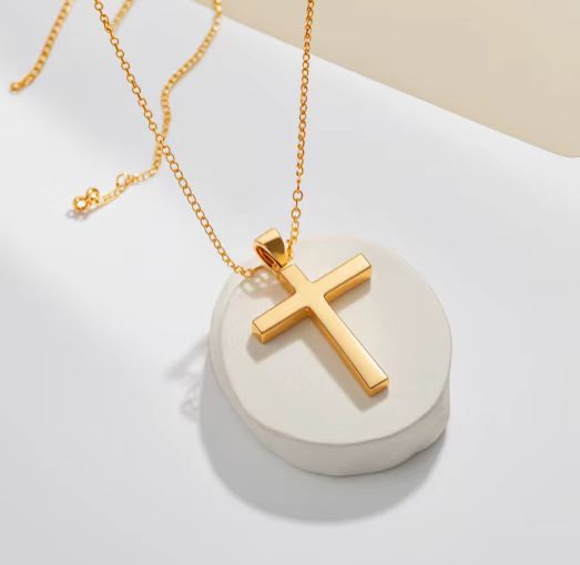 Wear the Cross, Embrace God's Grace. Let this necklace be your daily reminder of His unending love and protection.