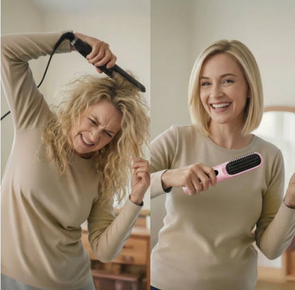 Smart Heated Styling Comb for Short Hair | USB-C Rechargeable