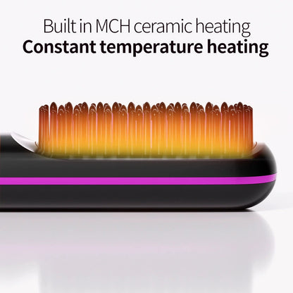 Smart Heated Styling Comb for Short Hair | USB-C Rechargeable