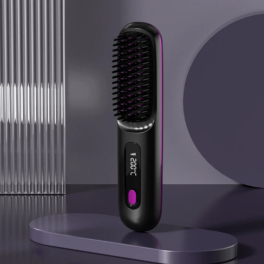 Smart Heated Styling Comb for Short Hair | USB-C Rechargeable