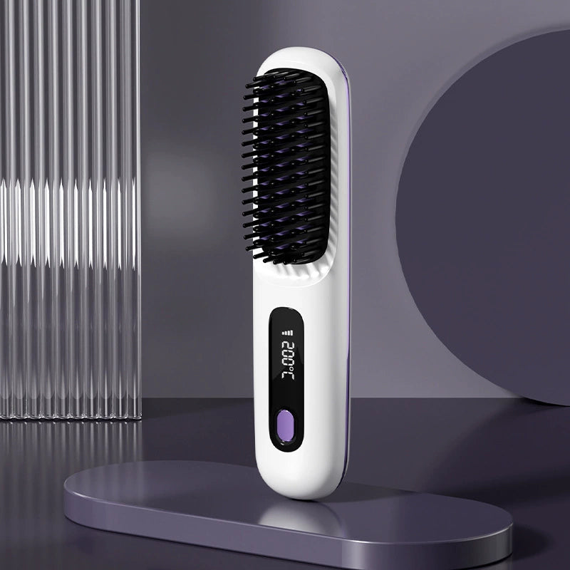Smart Heated Styling Comb for Short Hair | USB-C Rechargeable