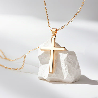 Wear the Cross, Embrace God's Grace. Let this necklace be your daily reminder of His unending love and protection.