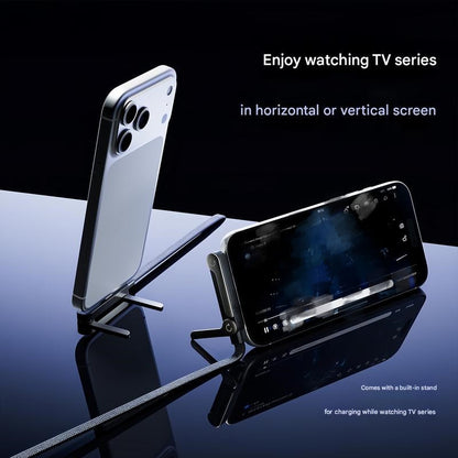 🔥2-in-1 Invisible Holder Charger Cable|240w super fast charging Fast Charging Cord,Supports PD & QC Fast Charging for Compatible Devices